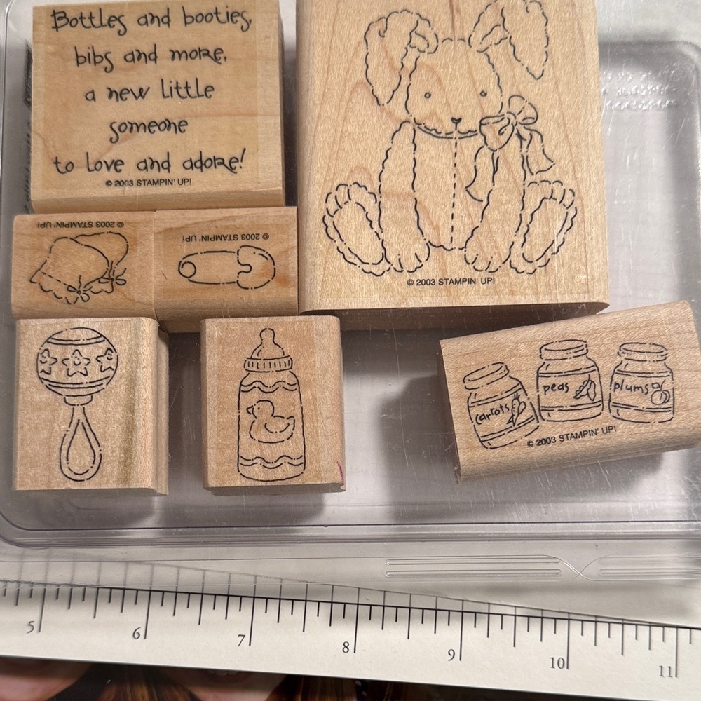 Stampin' Up! Wooden Stamp Set- a new little someone